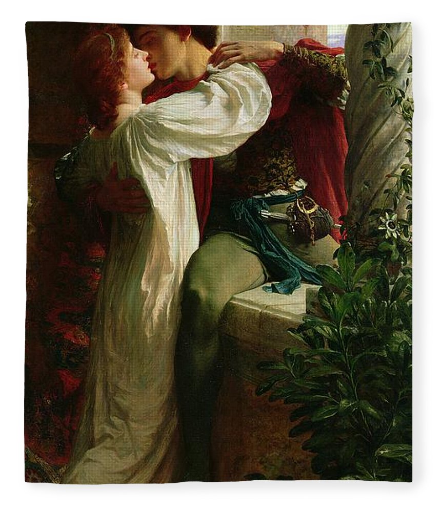 860x1000 Romeo And Juliet Fleece Blanket For Sale By Sir Frank Dicksee - Romeo And Juliet Painting Sir Frank Dicksee