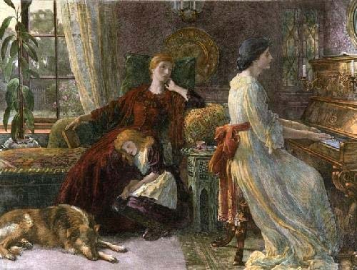 500x378 Sir Francis Dicksee - Romeo And Juliet Painting Sir Frank Dicksee