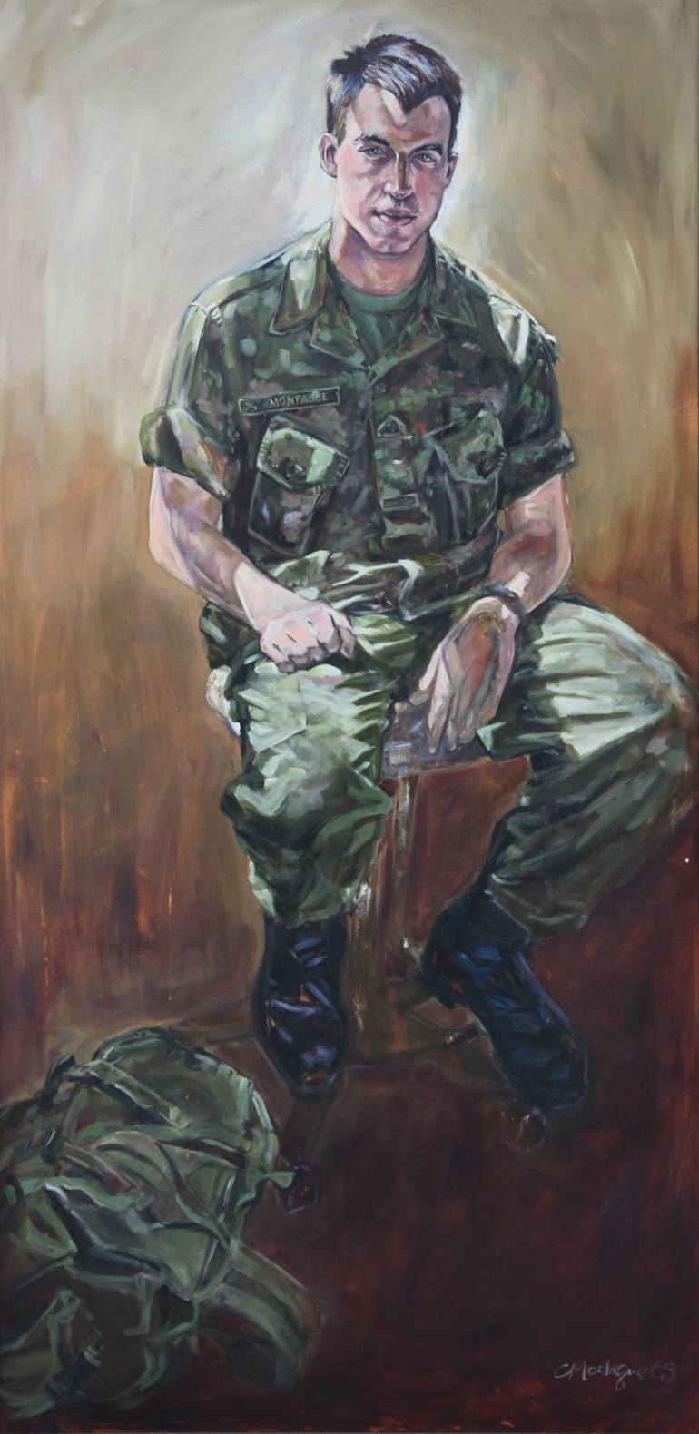 770x1580 Saatchi Art Military Portrait Of Young Soldier - Romeo Painting