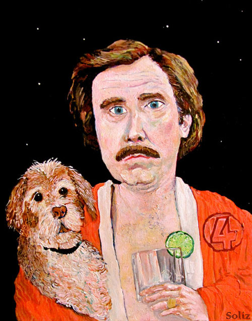 500x636 Fresh From The Dairy Mixed Bag - Ron Burgundy Painting