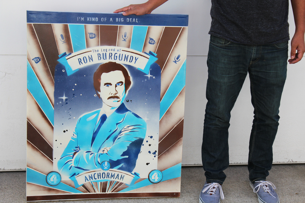 1000x667 Ron Burgundy Painting - Ron Burgundy Painting