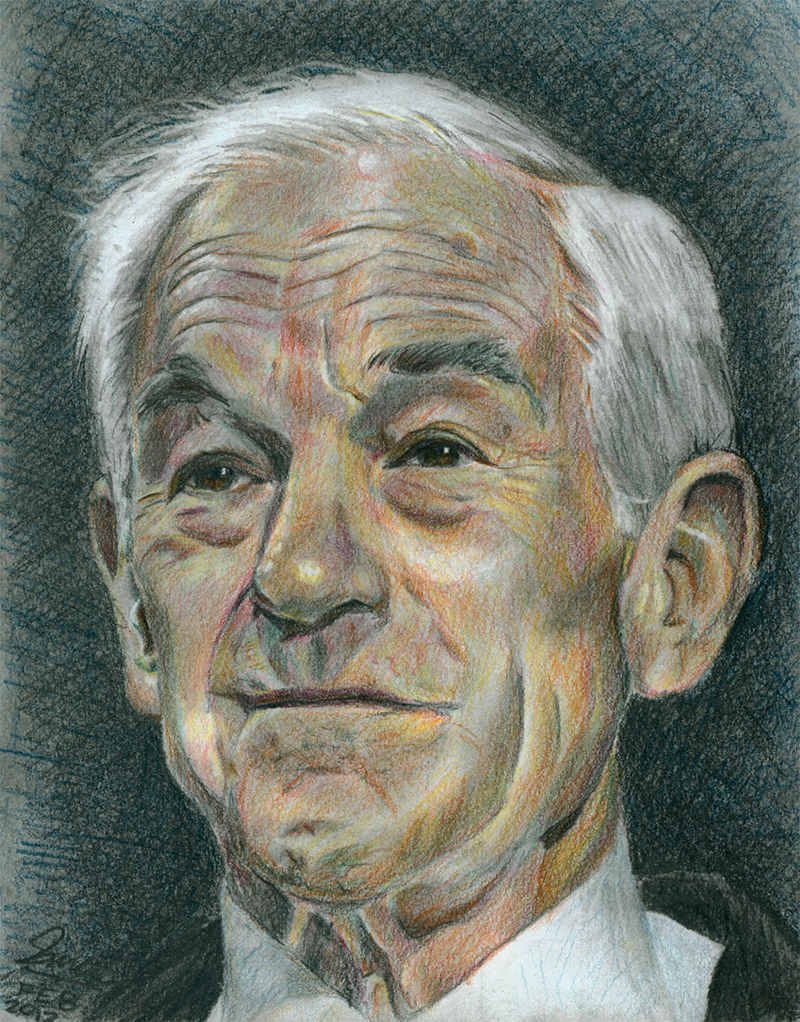 800x1022 Makani - Ron Paul Painting