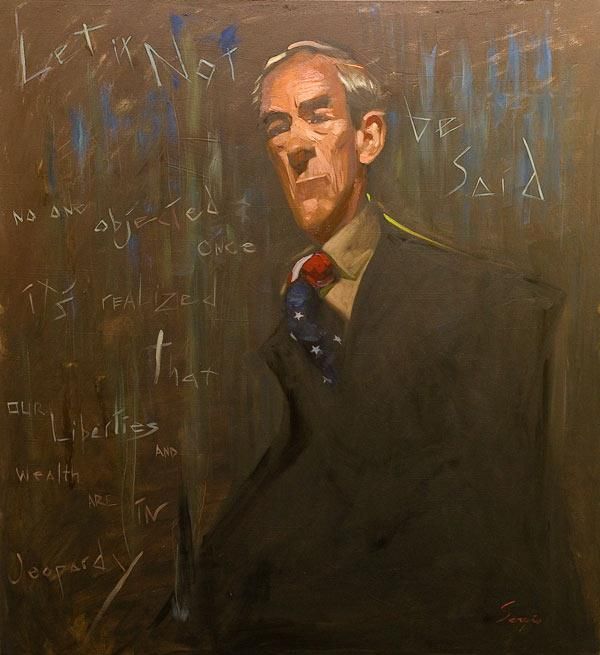 600x655 Ron Paul - Ron Paul Painting