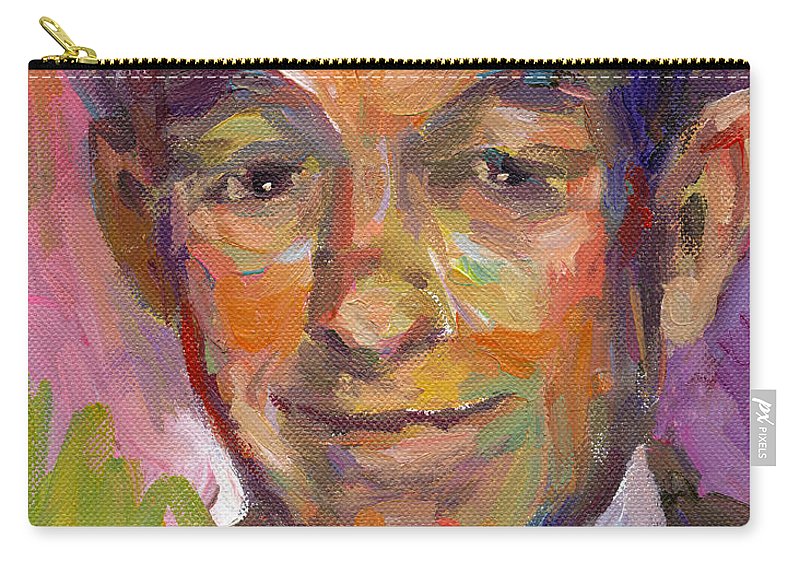 800x570 Ron Paul Art Impressionistic Painting Carry All Pouch For Sale By - Ron Paul Painting