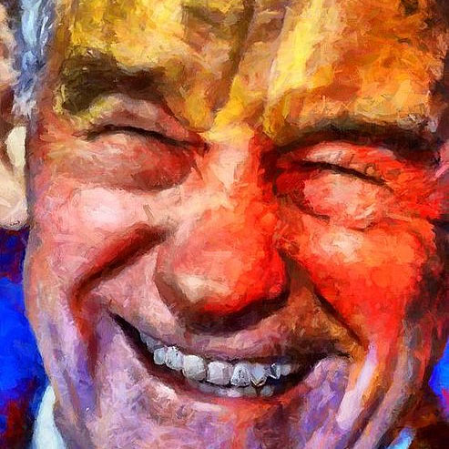 493x493 Ron Paul Poster Fine Art Print - Ron Paul Painting