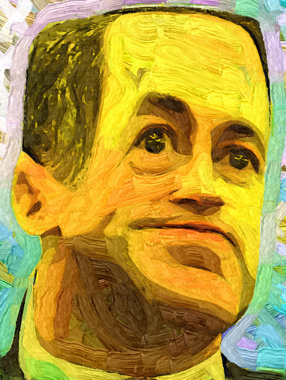 575x763 All This Is That Huck Pulls Outron Paul Leaps In With A Sure - Ron Paul Painting