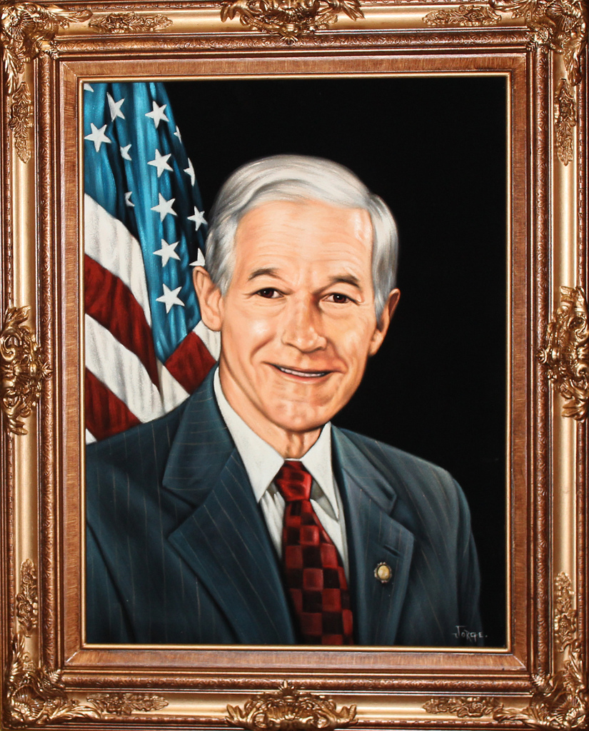 825x1024 The Ron Paul Velvet Painting One Of The Classics - Ron Paul Painting