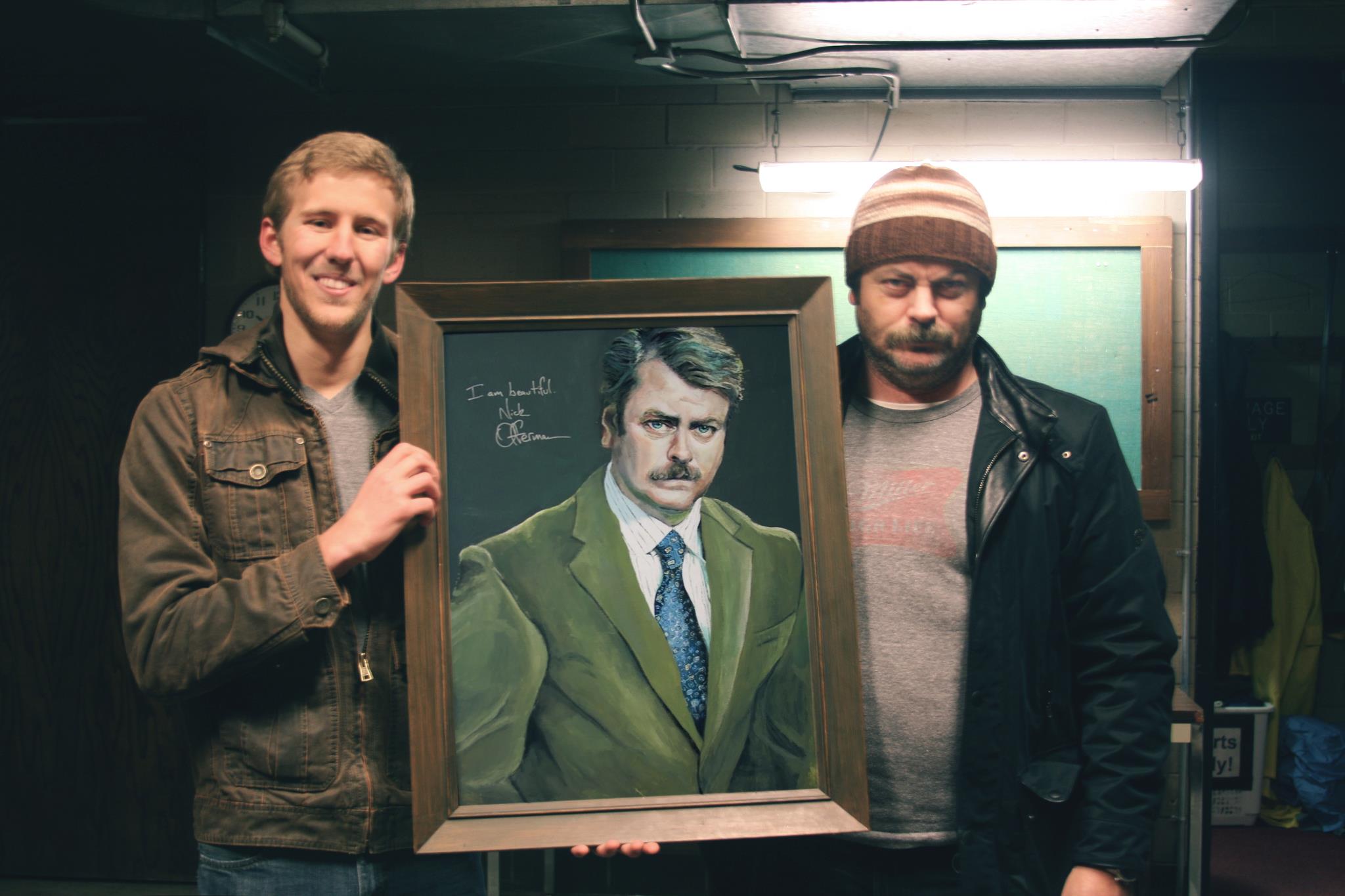 2048x1365 Ron Swanson Painting - Ron Swanson Painting