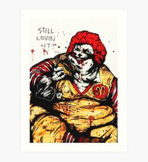210x230 Ronald Mcdonald Painting Amp Mixed Media Art Prints Redbubble - Ronald Mcdonald Painting