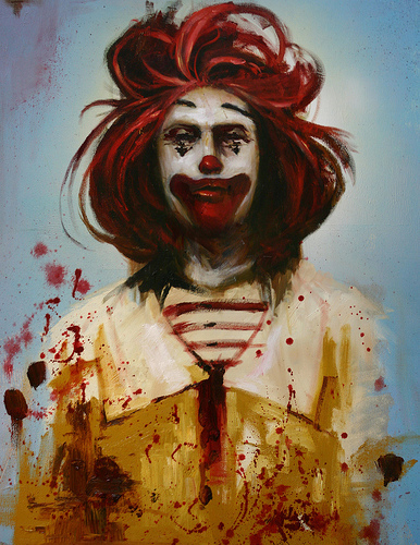 386x500 Stolen Ronald Mcdonald By Tioandria - Ronald Mcdonald Painting