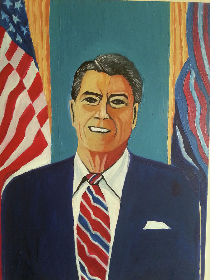 Ronald Reagan Painting at PaintingValley.com | Explore collection of ...