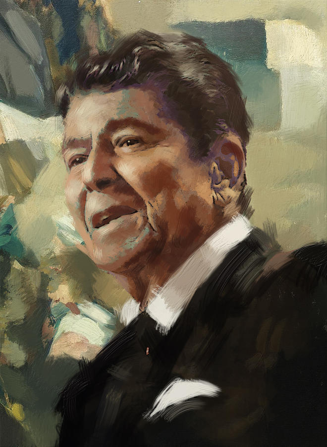 660x900 Ronald Reagan Portrait 5 Painting By Corporate Art Task Force - Ronald Reagan Painting