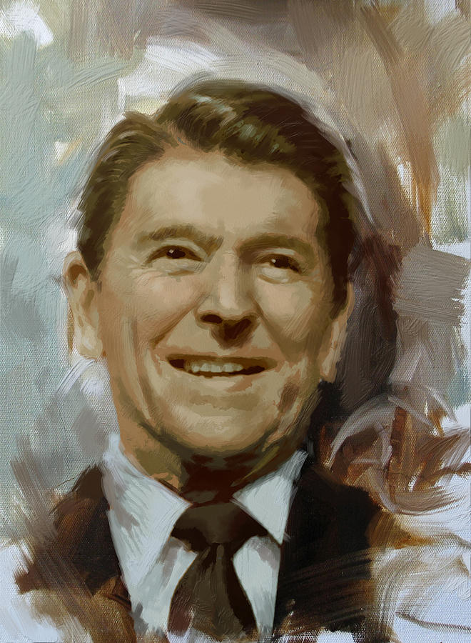 660x900 Ronald Reagan Portrait Painting By Corporate Art Task Force - Ronald Reagan Painting