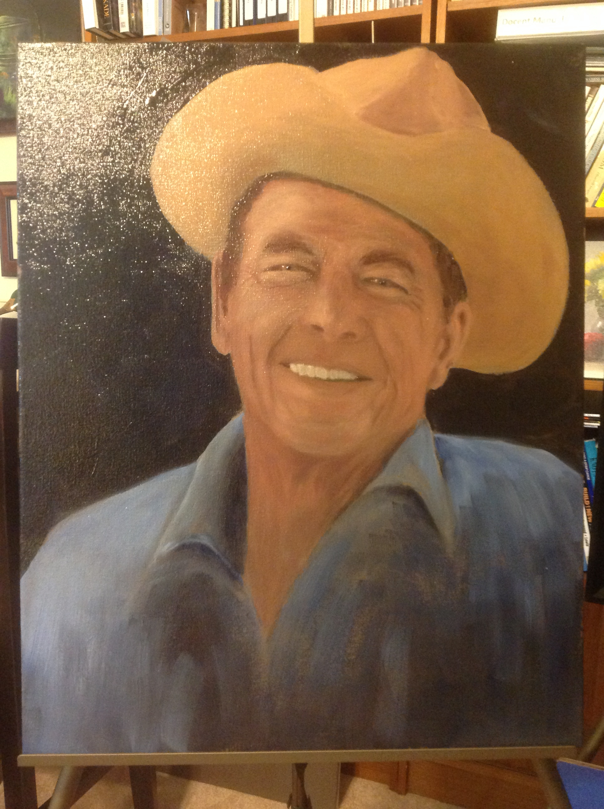 1936x2592 Ronald Reagan Portrait Draw Mix Paint Forum - Ronald Reagan Painting