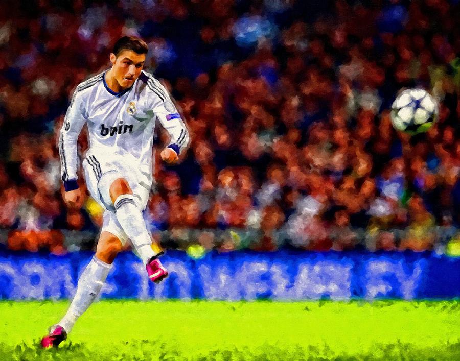900x707 Cristiano Ronaldo Soccer Football Art Painting Landscape Painting - Ronaldo Painting
