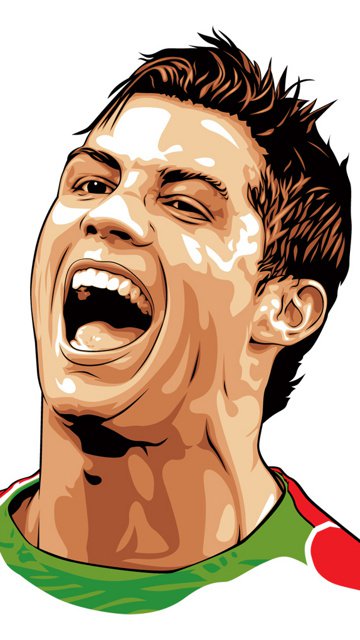360x640 Download Ronaldo Painting 360 X 640 Wallpapers - Ronaldo Painting