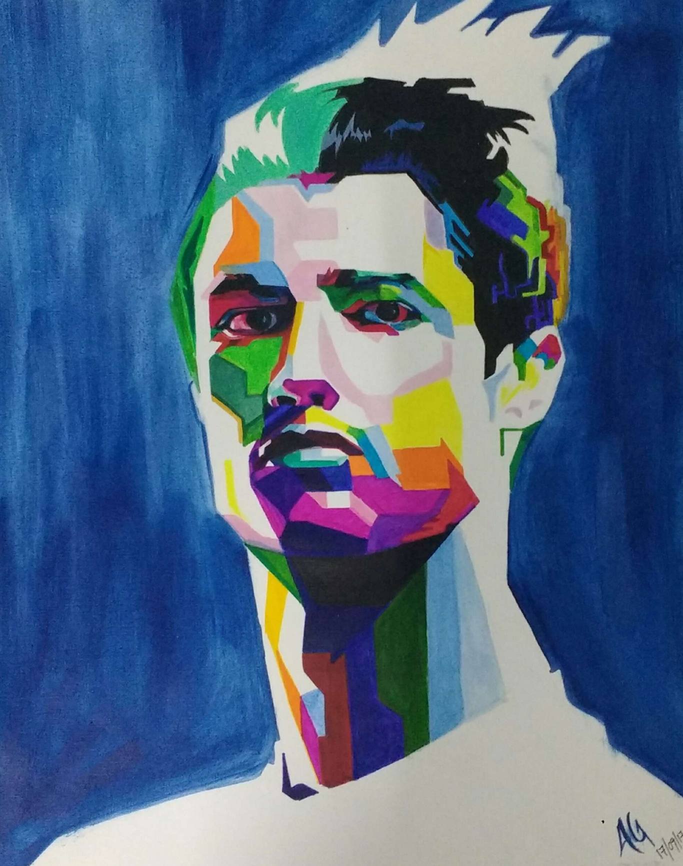 Ronaldo Painting at PaintingValley.com | Explore collection of Ronaldo ...