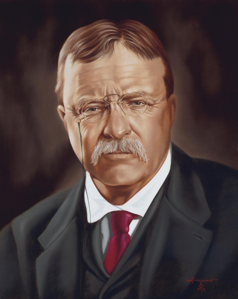 955x1196 President Theodore Roosevelt Oil Portrait Painting - Roosevelt Painting