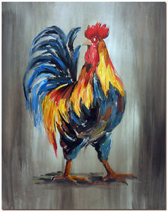 238x300 Rise And Shine - Rooster Oil Painting