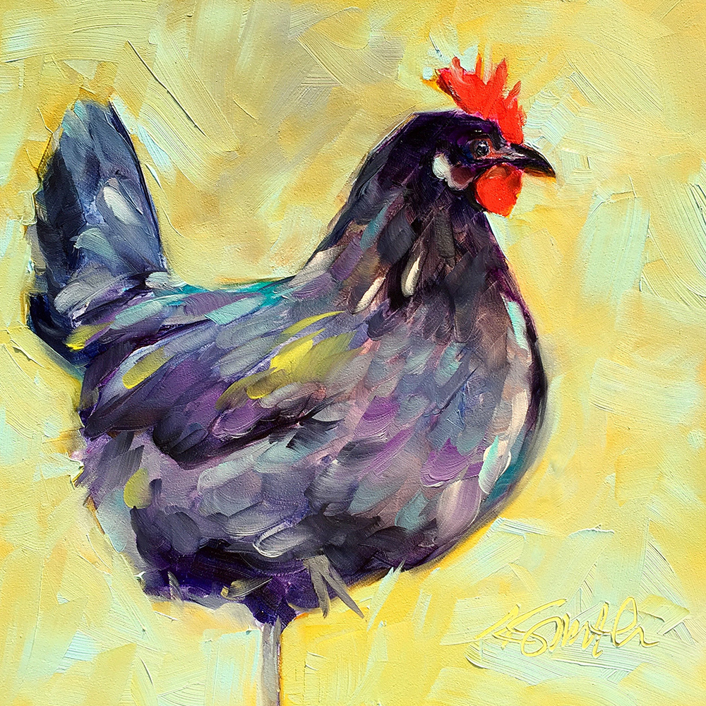 Rooster Oil Painting at PaintingValley.com | Explore collection of ...