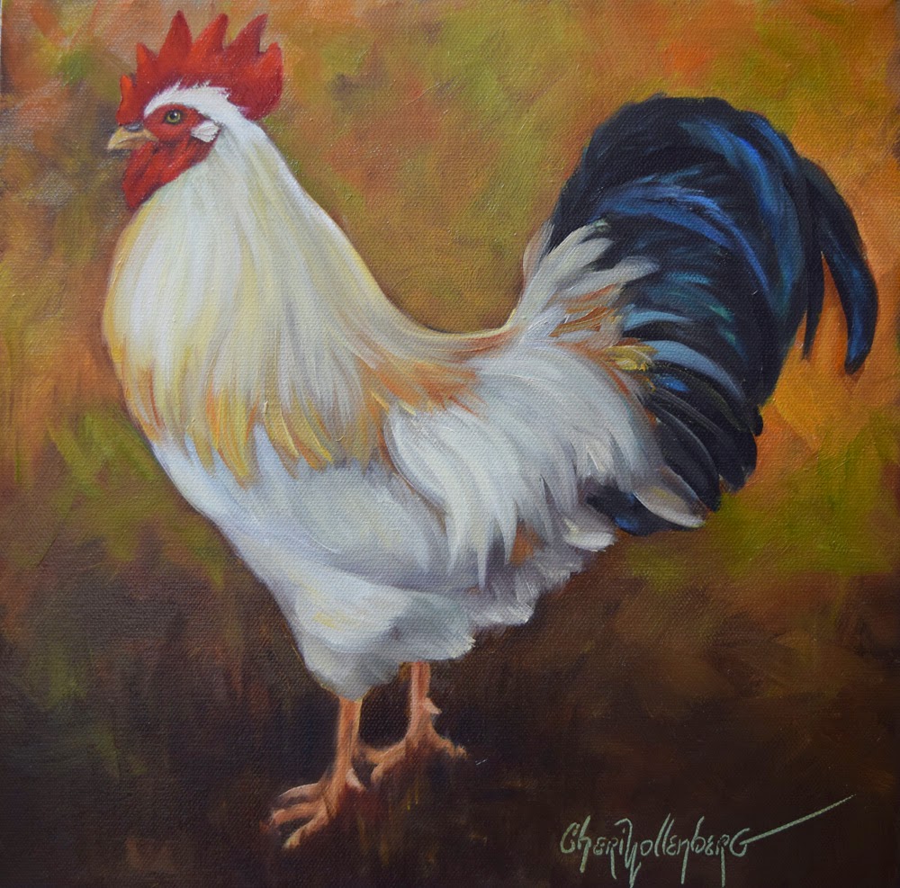 1000x987 Oklahoma Daily Painters March Rooster Painting - Rooster Painting