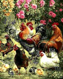 Rooster Painting On Canvas At Paintingvalley Com Explore Collection