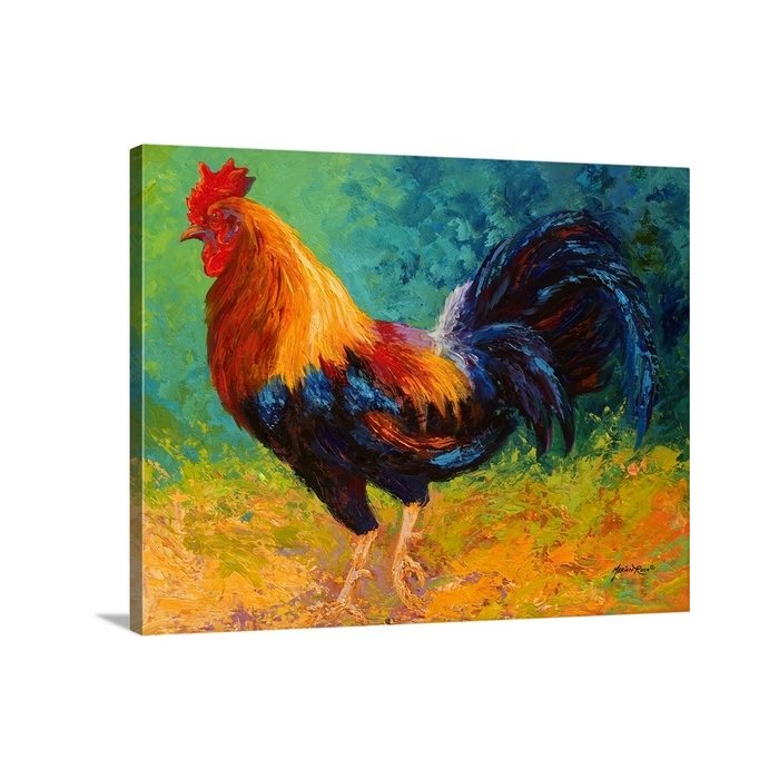 Rooster Painting On Canvas At Paintingvalley Com Explore Collection