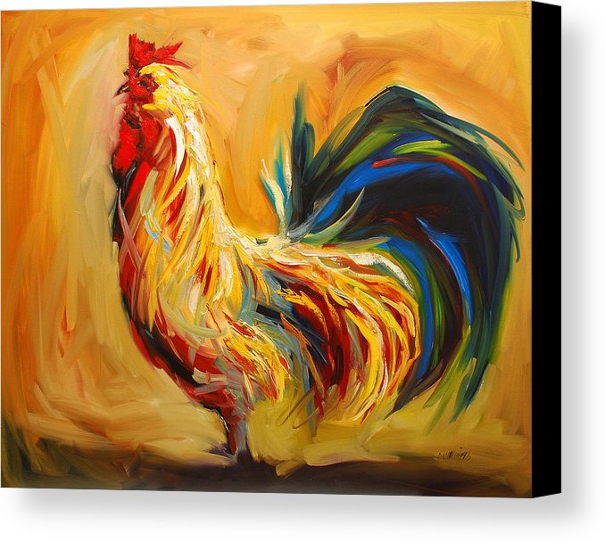 Rooster Painting On Canvas at PaintingValley.com | Explore collection ...