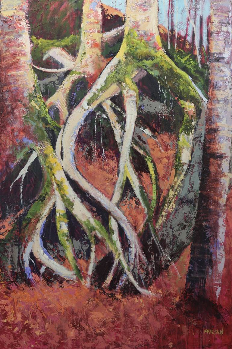 770x1154 Saatchi Art Queen Of Roots Painting By Holly Friesen - Roots Painting