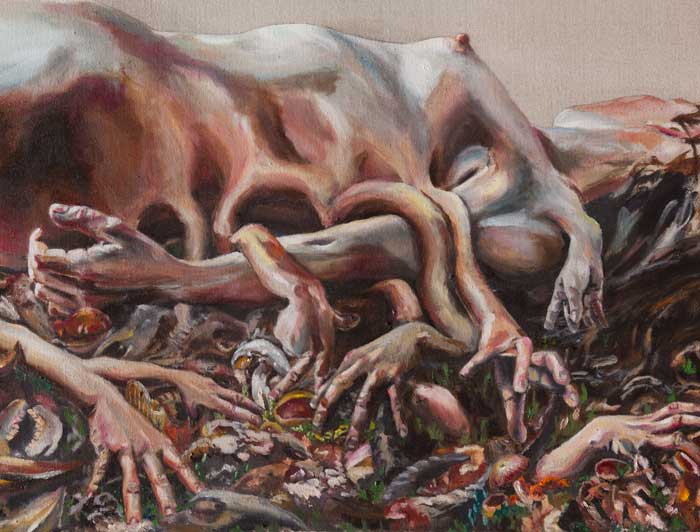 700x532 Clarina Bezzola Projects Bodies Growing Roots - Roots Painting