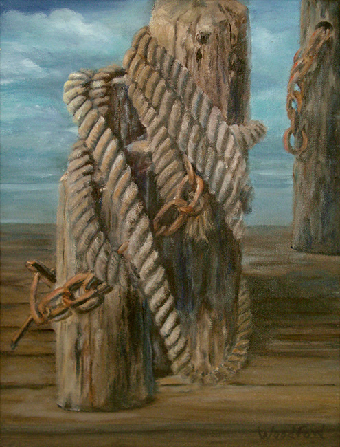 495x650 Nautical Rope Billye Woodford - Rope Painting