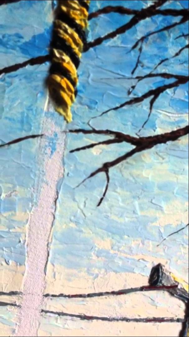 607x1080 Painting A Rope With A Palette Knife By Stacey Fabre Art - Rope Painting