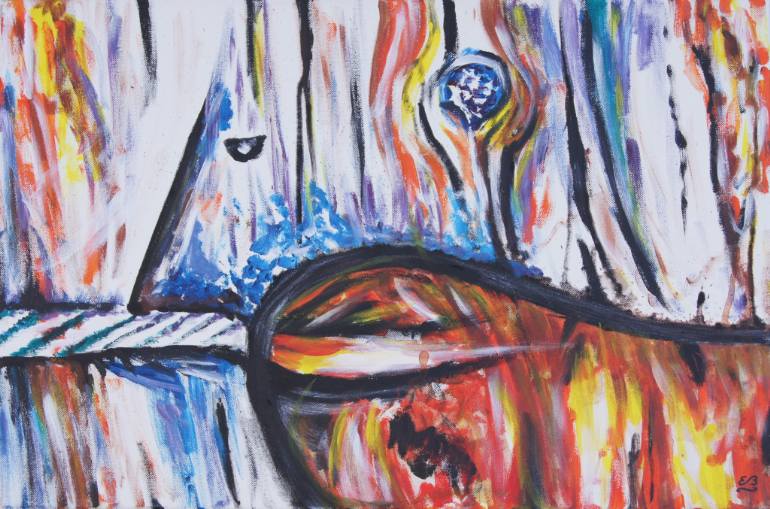 770x509 Saatchi Art At The End Of The Rope Painting By Erwin Bruegger - Rope Painting