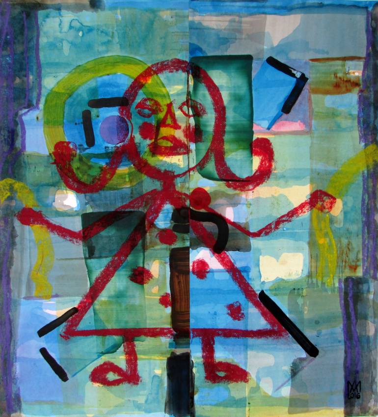 770x850 Saatchi Art Girl Jumping Rope Painting By Ary Mari - Rope Painting