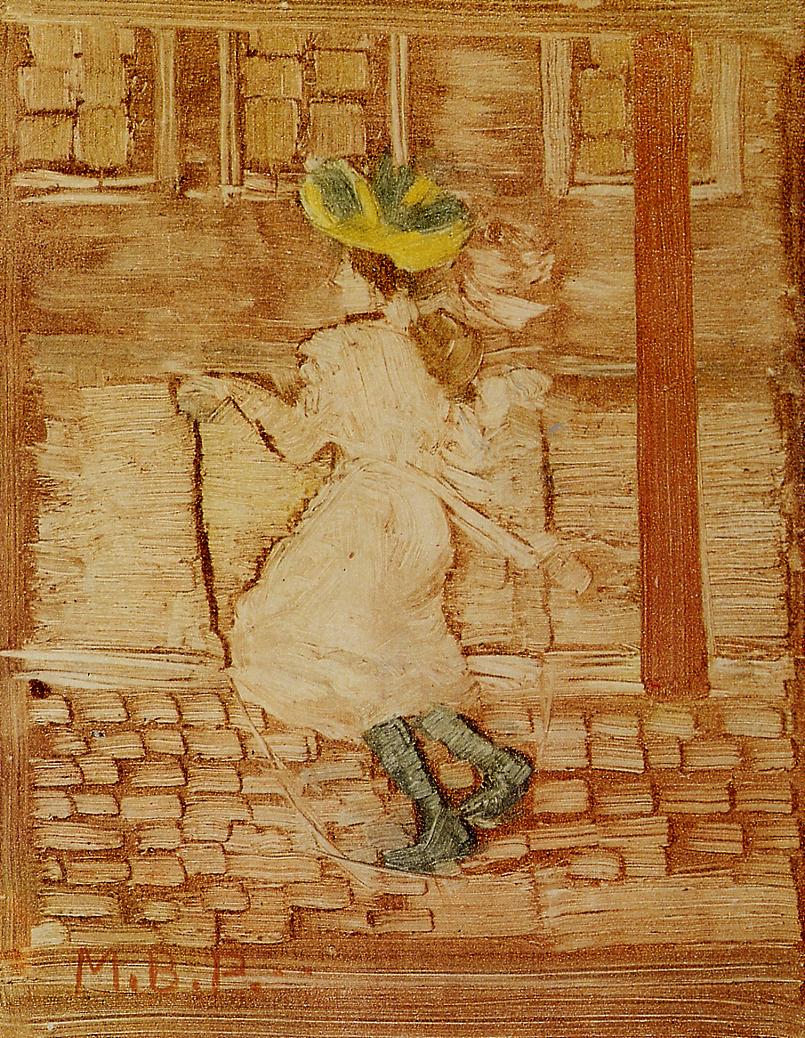 805x1038 Jumping Rope Painting Maurice Prendergast Oil Paintings - Rope Painting