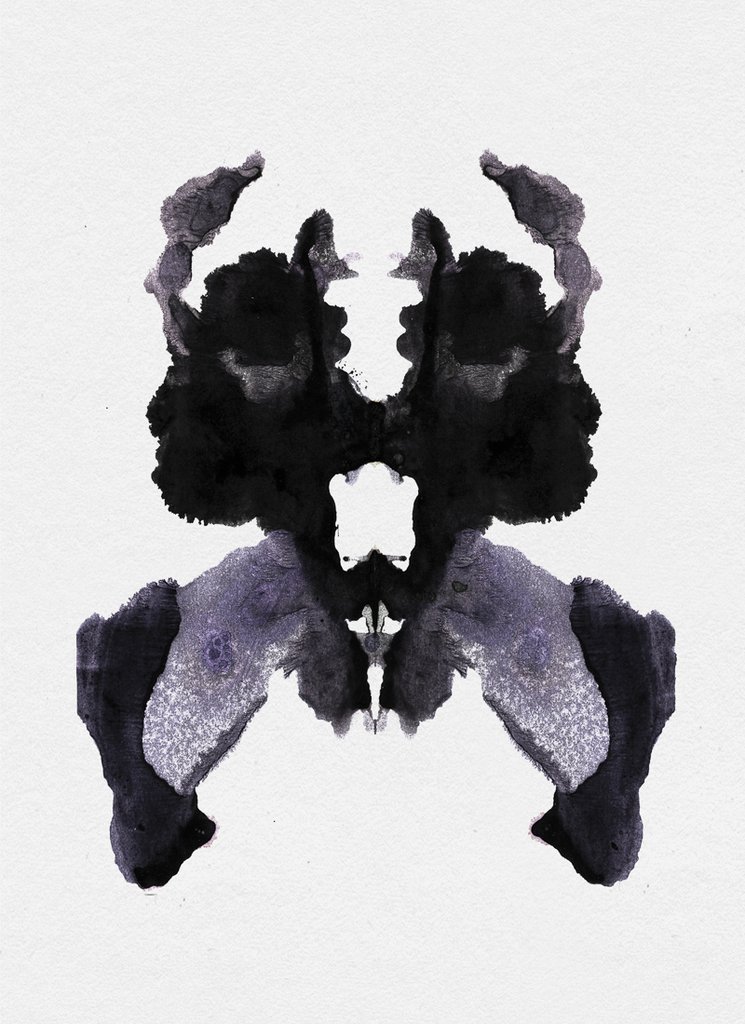 745x1024 Ink Blot Painting The Redstone Inkblot Test Rorschach - Rorschach Painting