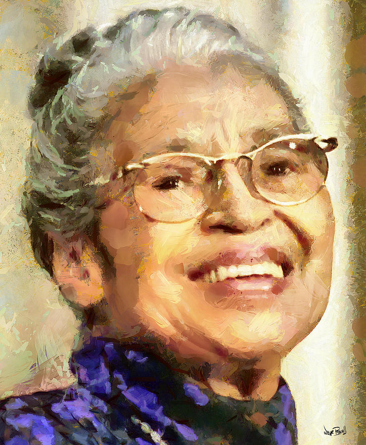 740x900 Rosa Parks Painting By Wayne Pascall - Rosa Parks Painting