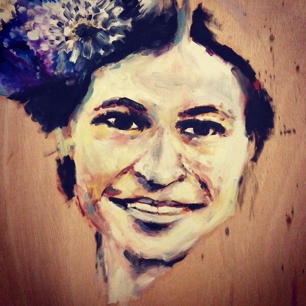 600x600 Katy Jade Dobson On Twitter Rosa Parks Painting So Far For My - Rosa Parks Painting