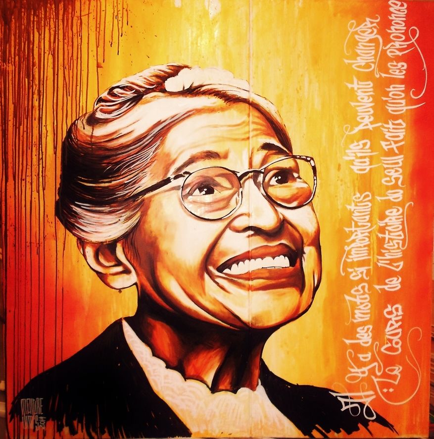 877x886 Rosa Parks (M.jims) - Rosa Parks Painting