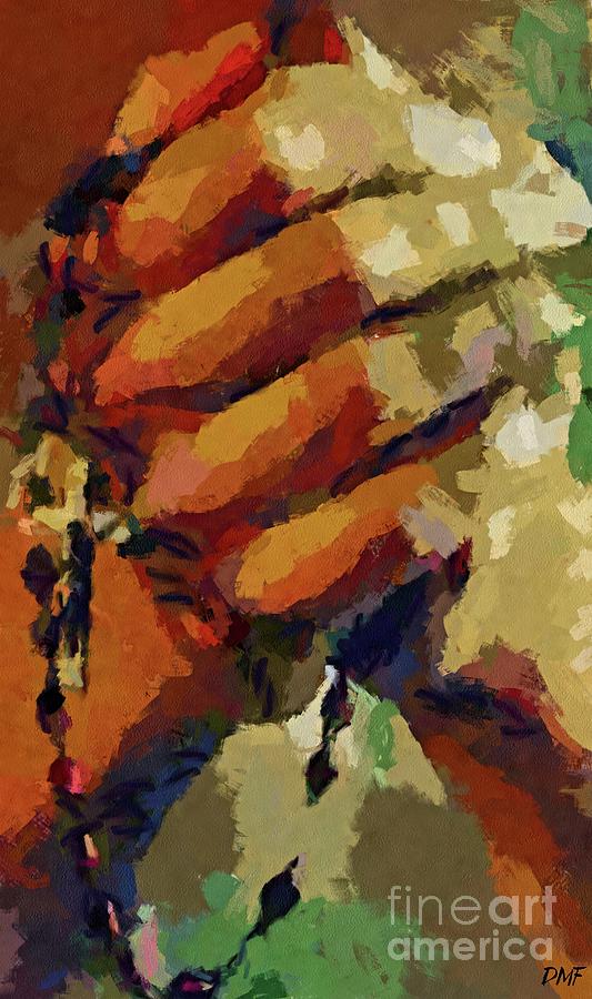 533x900 Rosary Painting By Dragica Micki Fortuna - Rosary Painting