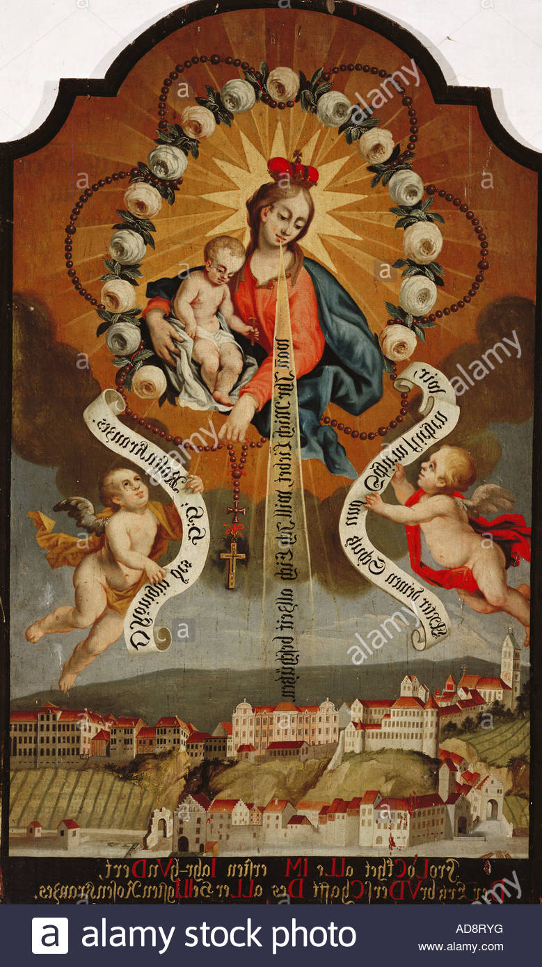 779x1390 Fine Arts, Religious Art, Saint Mary, Virgin With The Rosary - Rosary Painting