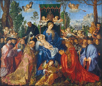349x296 Feast Of The Rosary - Rosary Painting