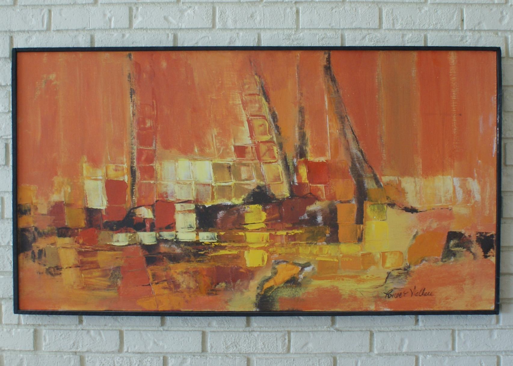 1706x1220 Roscoe Wallace Original Oil On Canvas Abstract Painting Ebth - Roscoe Painting