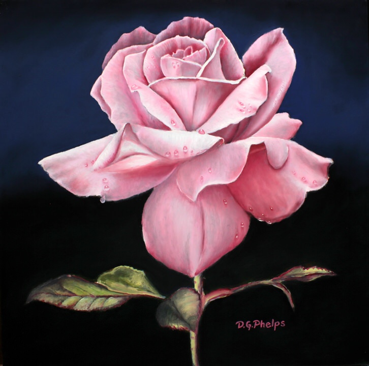726x720 Rose Art, Roses In Fine Art, How To Paint Roses, Draw A Rose, Rose - Rose Art Painting