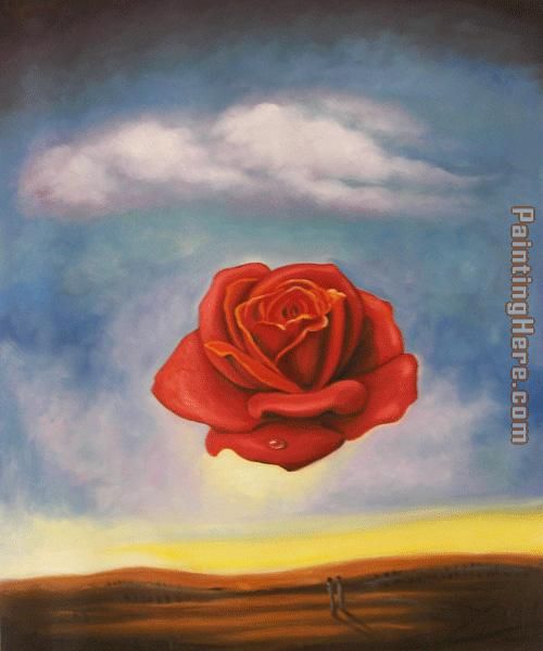 500x600 Salvador Dali The Rose Painting Anysize 50% Off - Rose Art Painting