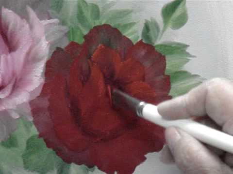 480x360 No3 Red Rose Oil Painting - Rose Art Painting