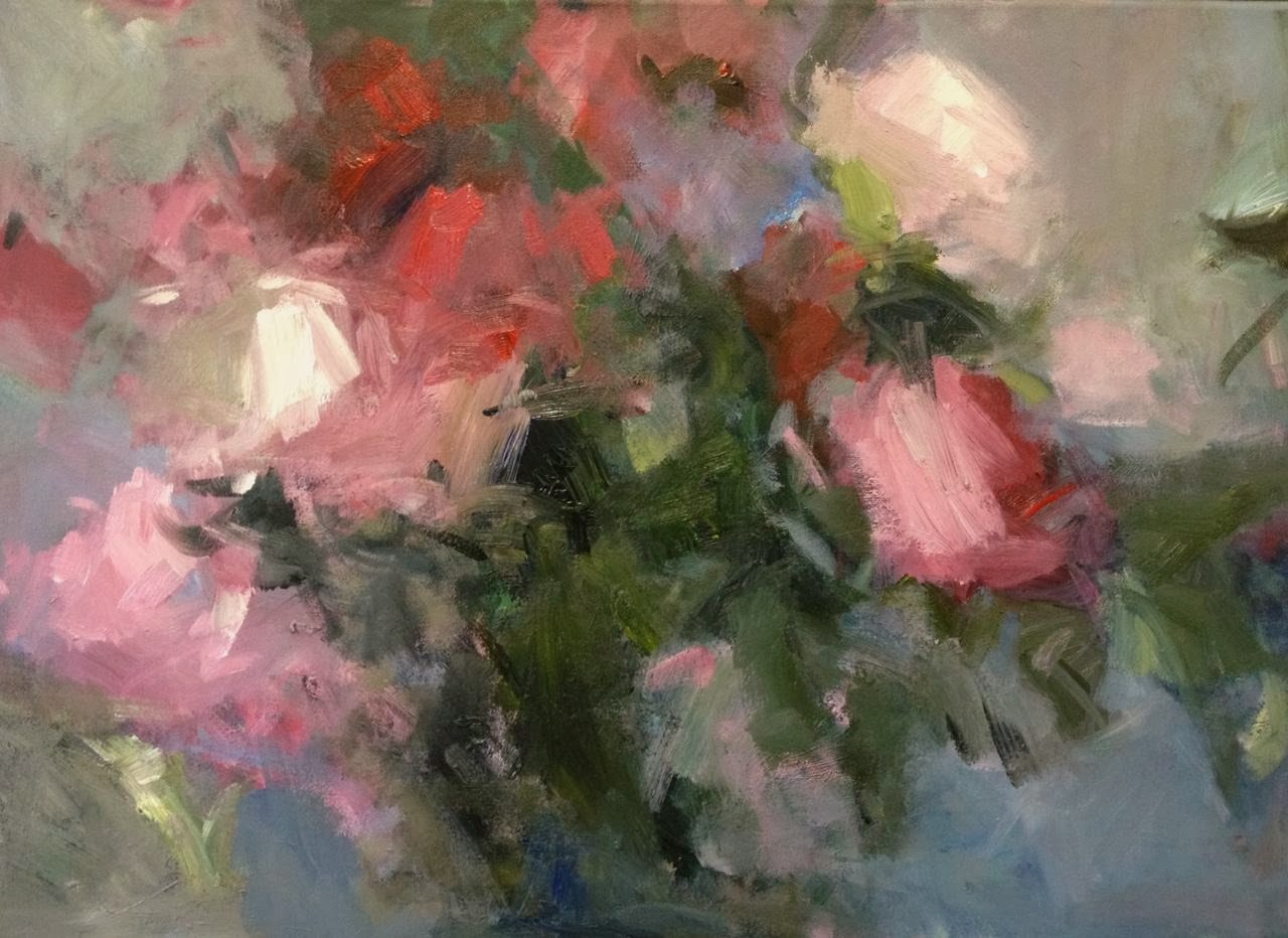 1280x932 My New Paintings Rose Bush - Rose Bush Painting