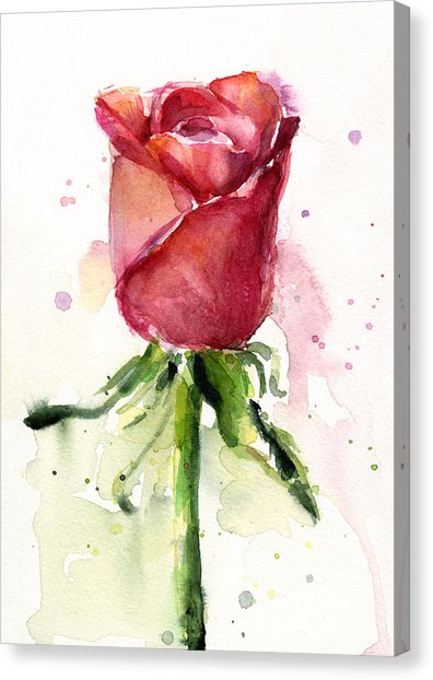 396x622 Red Rose Canvas Prints Fine Art America - Rose Canvas Painting