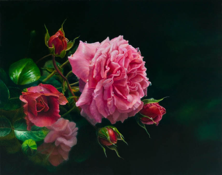 920x725 Flower Amp Rose Paintings In Watercolor Amp Oil Fine Art Susan - Rose Flower Painting