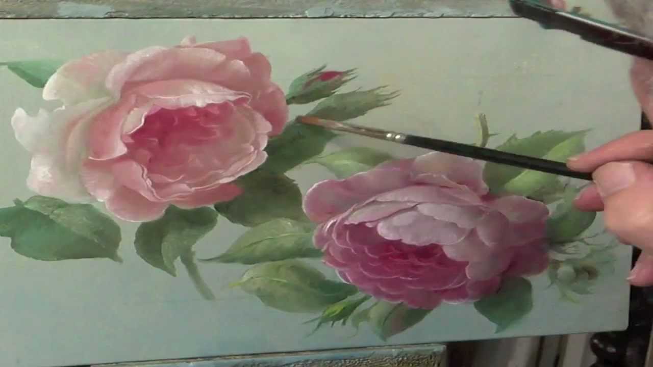 1280x720 How To Paint A Rose - Rose Flower Painting